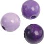 Koraliki drewniane Knorr Prandell mix fioletowy, 8mm - 2